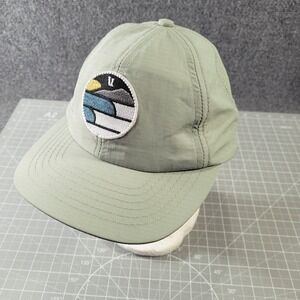 Vuori Hat Cap Snap Back Unisex One Size Adjust Green Patch Logo Outdoor Hiking